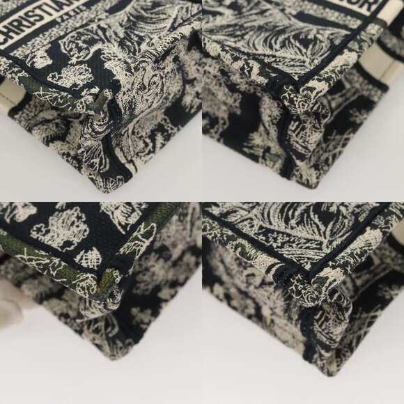 DIOR Mini Vertical Hand Bag Canvas Black - Picture 10 of 13